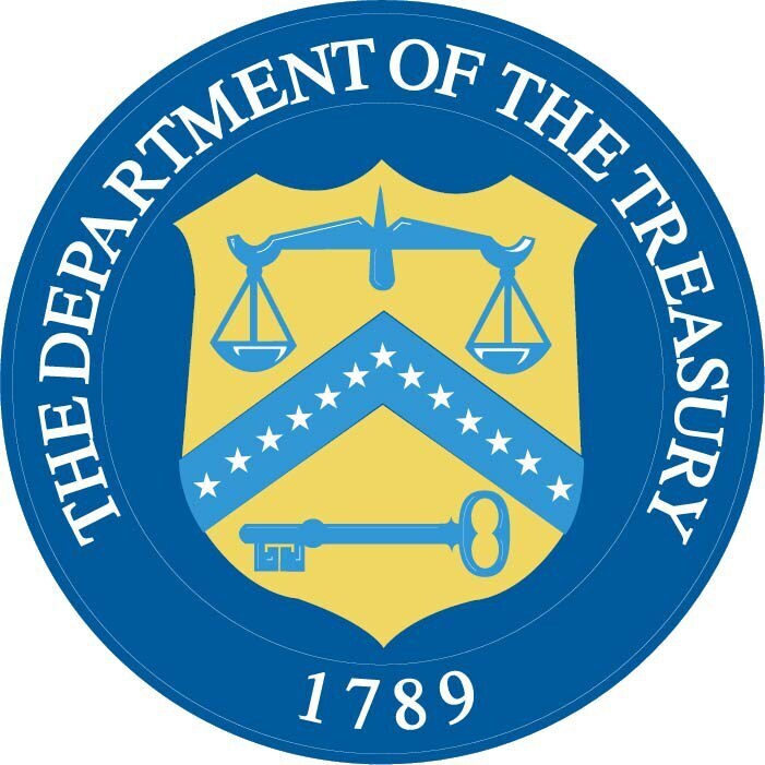 U.S. Treasury logo.